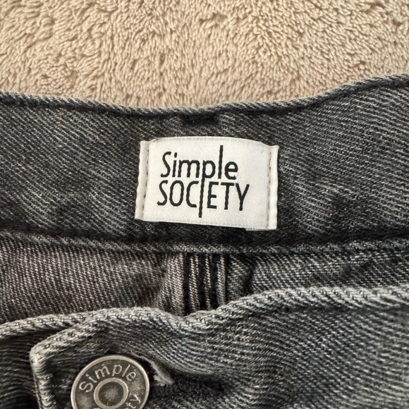 Simple Society Black Denim Jeans 13/31 - Picture 7 of 8